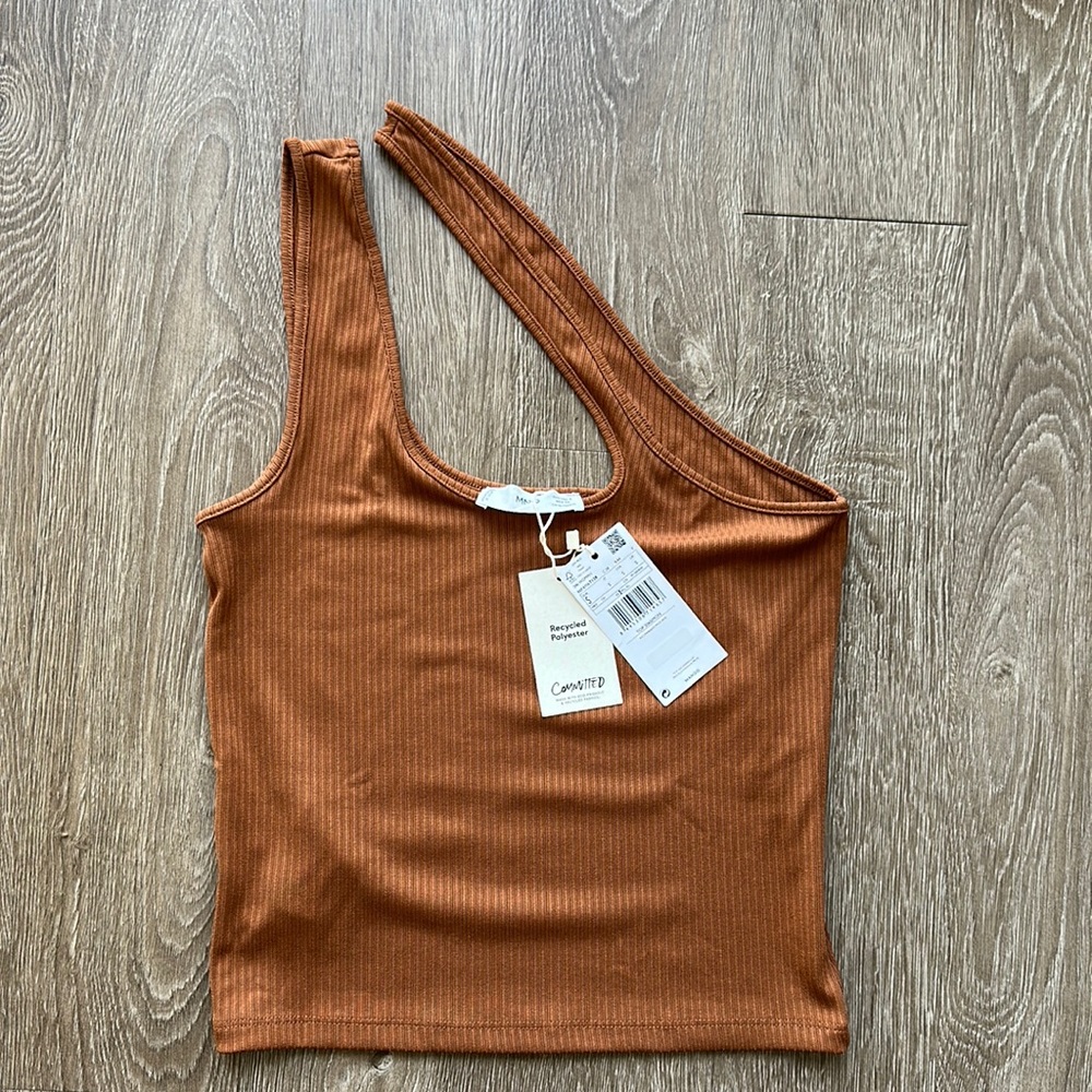 Mango - cross neck tank. New with tags